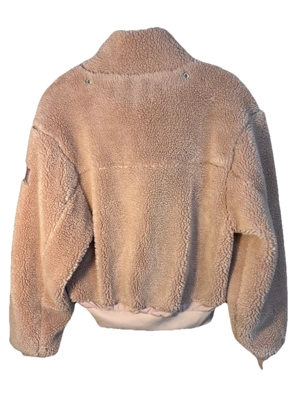 ALO YOGA Foxy Sherpa Jacket Women's Mauve Pink Sz S Cozy Fleece